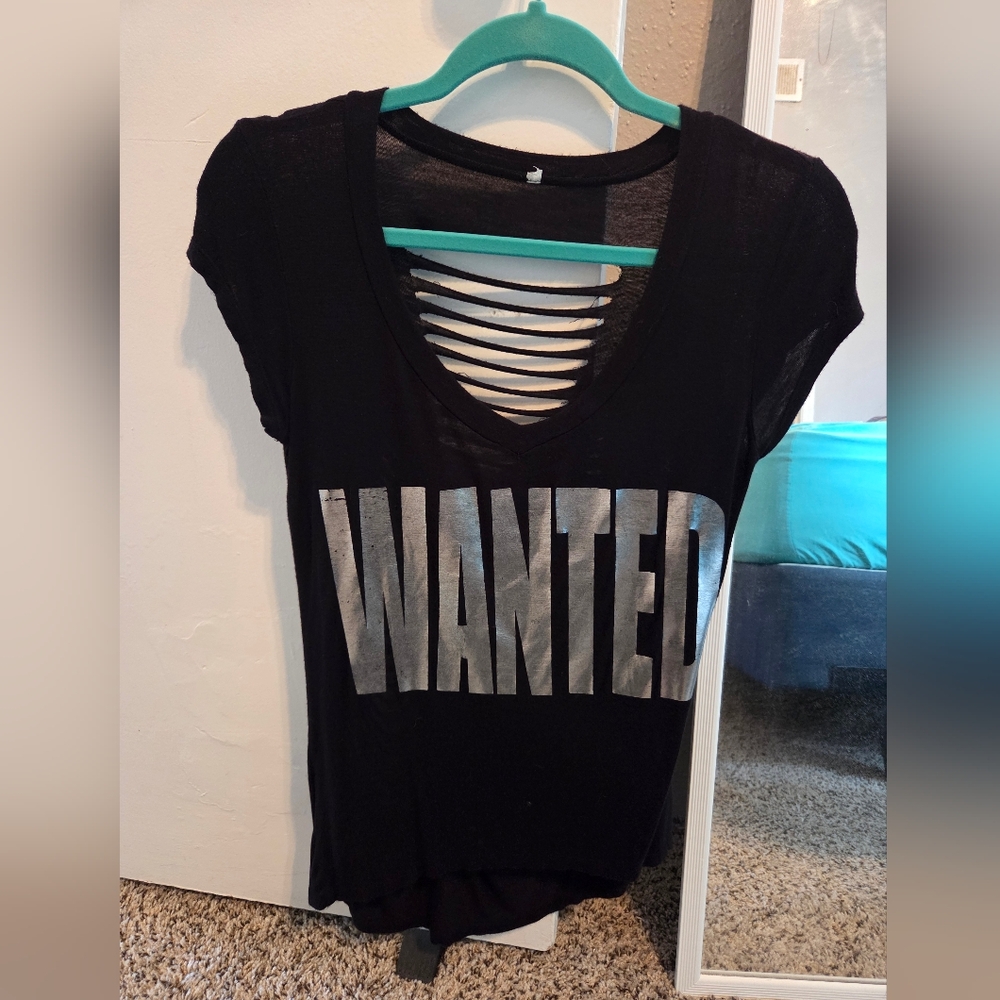 Black Graphic Women's Top